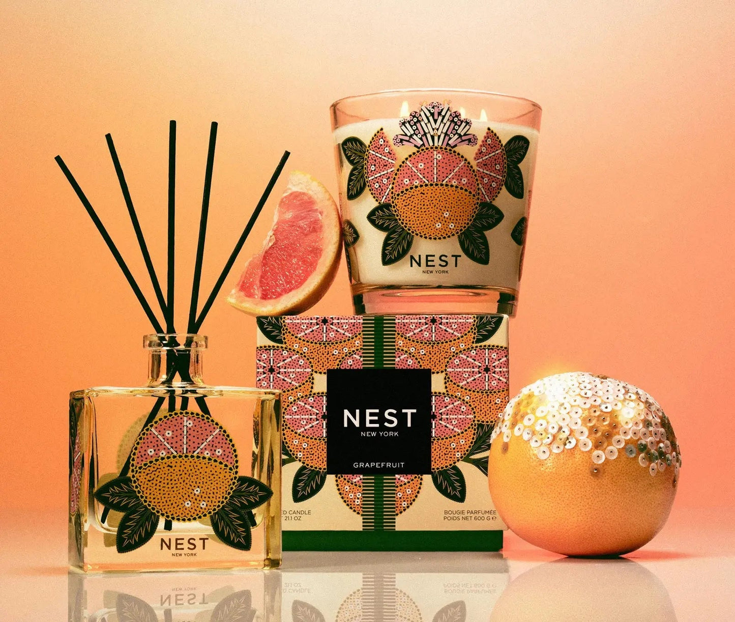 Grapefruit Decorative Reed Diffuser