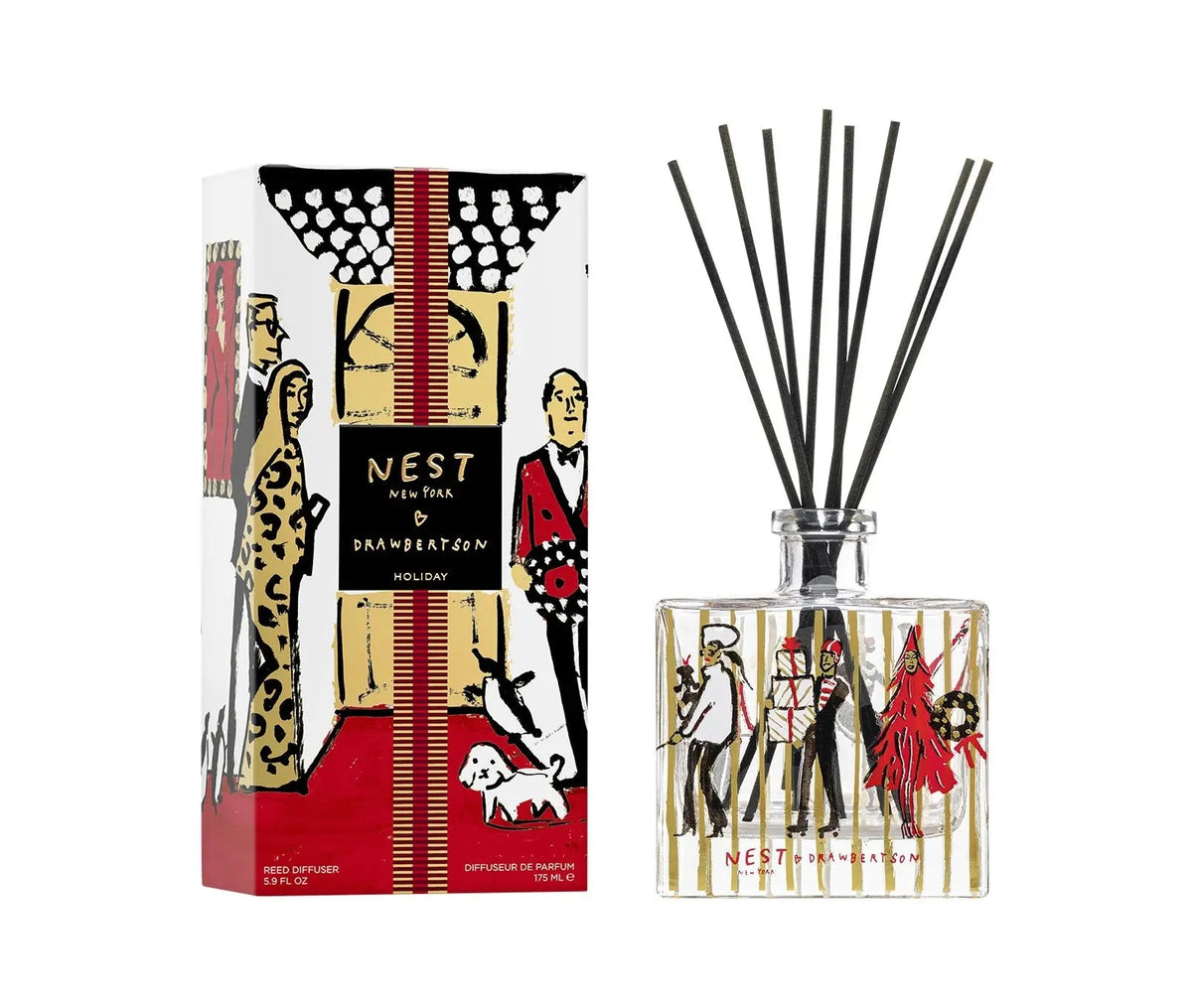 NEST NEW YORK x Drawbertson Holiday Red Carpet Reed Diffuser