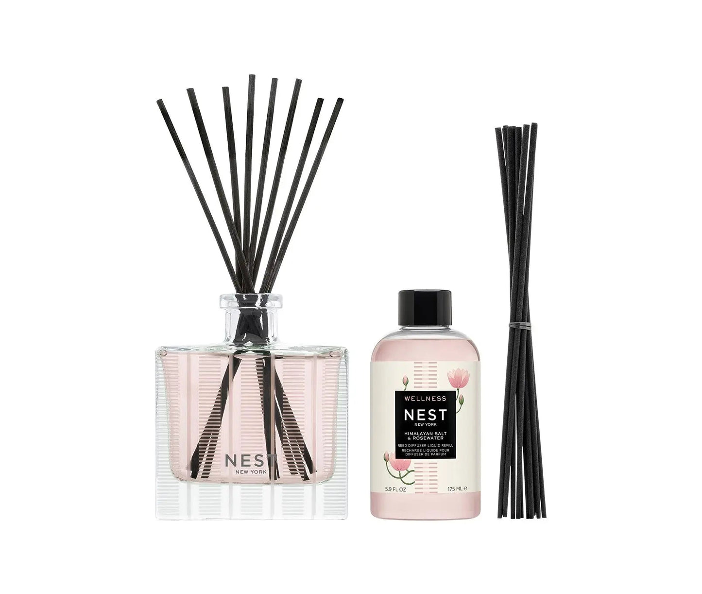 Himalayan Salt & Rosewater Reed Diffuser & Liquid Refill