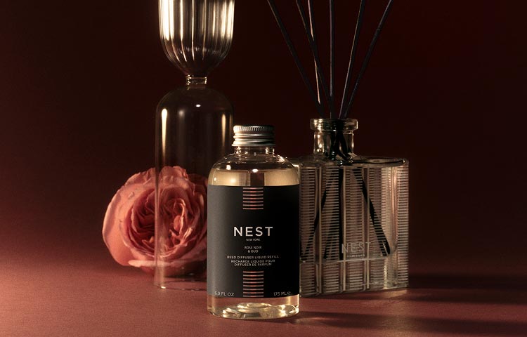 Rose Noir & Oud Reed Diffuser & Liquid Refill Set