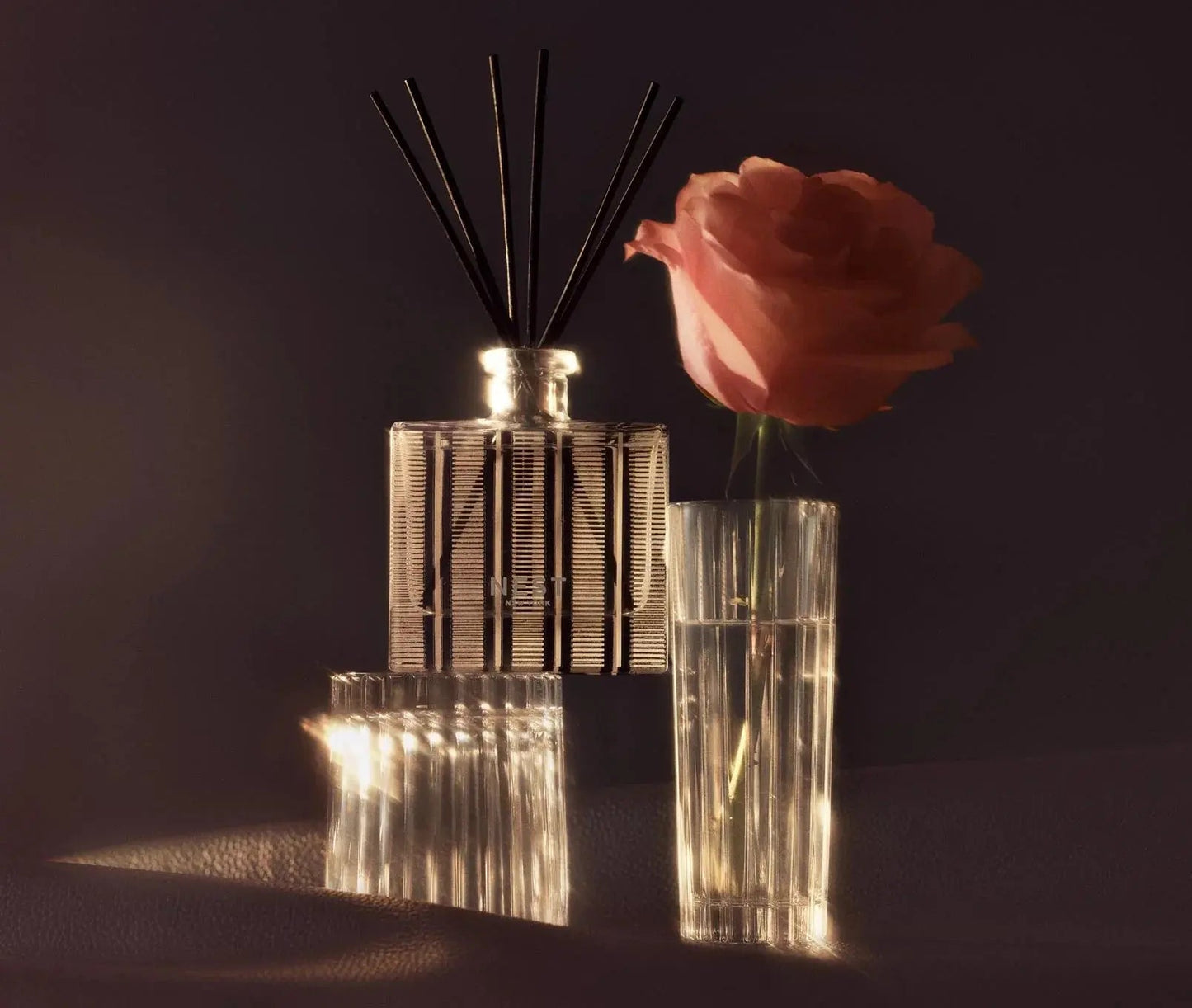 Rose Noir & Oud Reed Diffuser & Liquid Refill Set