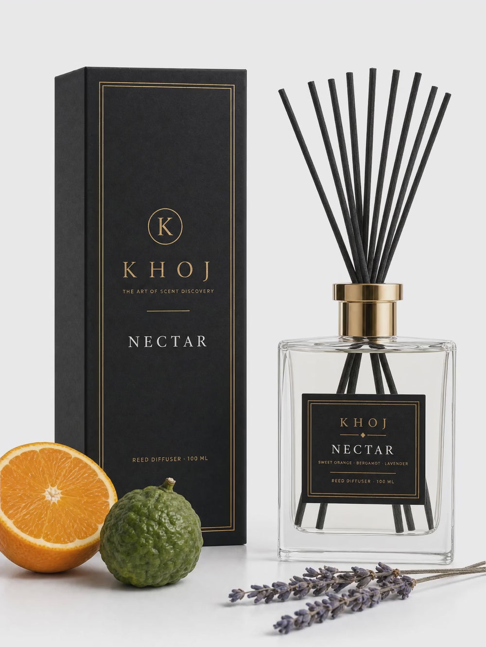 NECTAR reed diffuser at home in bright morning light