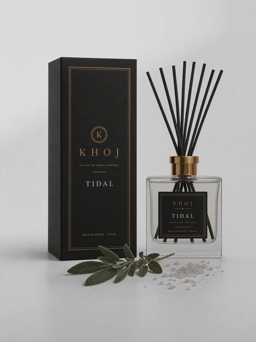 TIDAL reed diffuser at home in cool coastal daylight